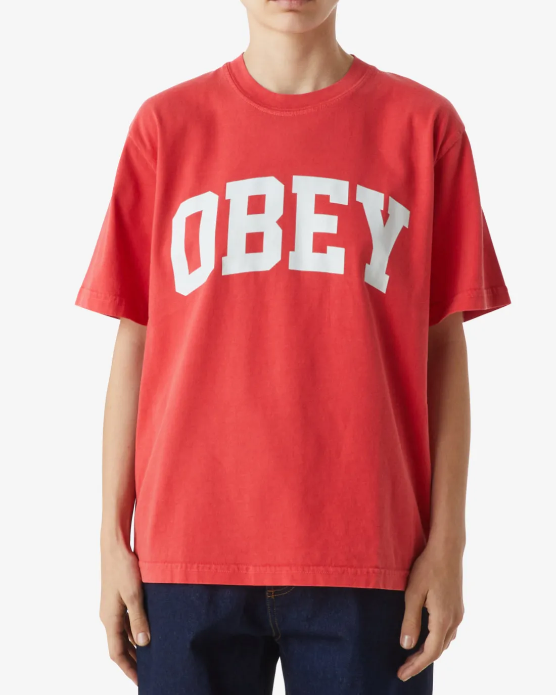 COLLEGIATE FILL PIGMENT T-SHIRT*OBEY Clothing Hot