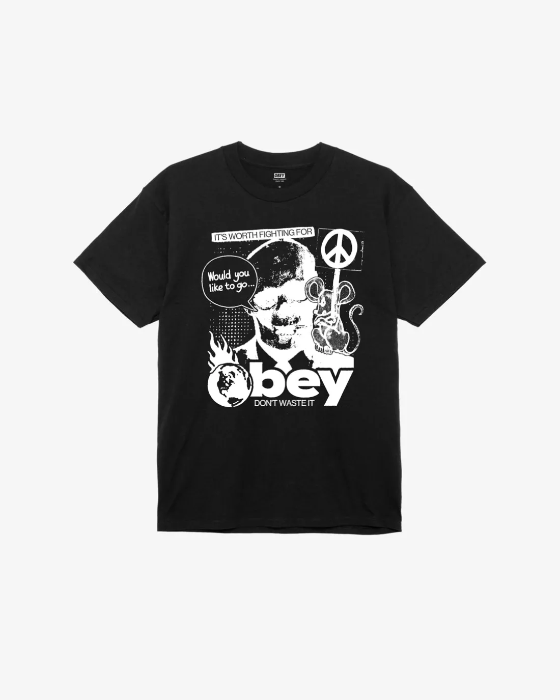 DONT WASTE IT CLASSIC T-SHIRT*OBEY Clothing Shop