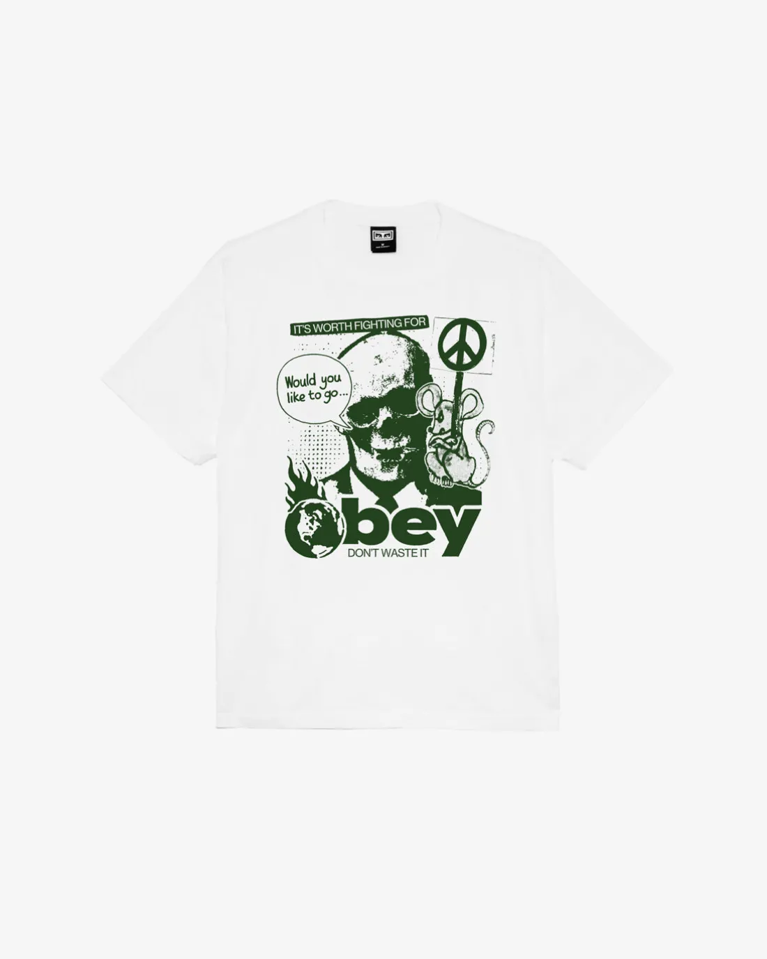 DONT WASTE IT HEAVYWEIGHT T-SHIRT*OBEY Clothing Shop