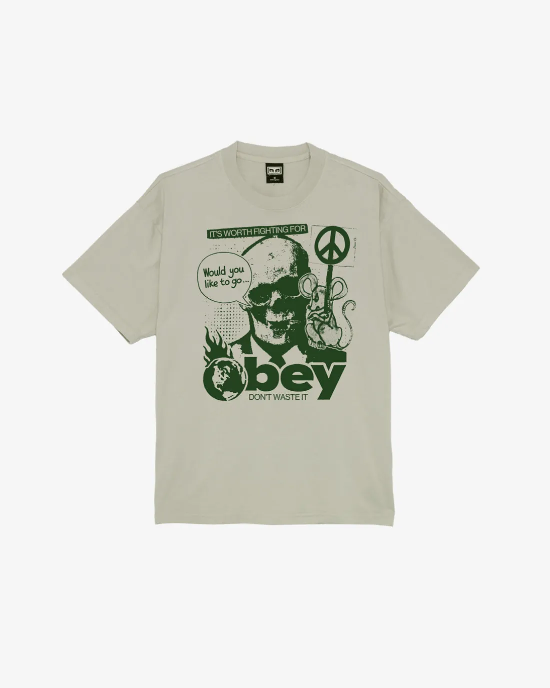 DONT WASTE IT HEAVYWEIGHT T-SHIRT*OBEY Clothing Shop