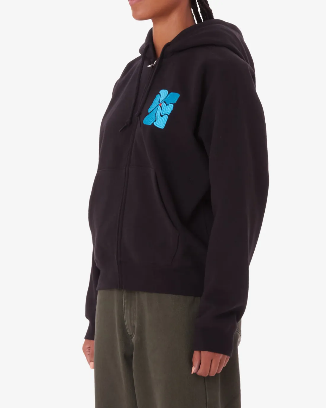 FLORA ZIP HOOD*OBEY Clothing Best