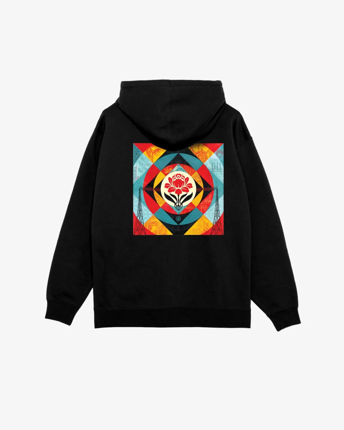 GEOMETRIC POWER CANVAS PREMIUM PULLOVER*OBEY Clothing Clearance