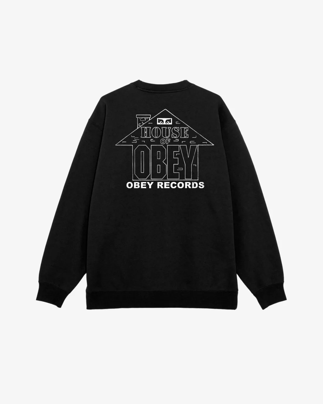 HOUSE OF OBEY RECORDS PREMIUM CREWNECK*OBEY Clothing Best Sale