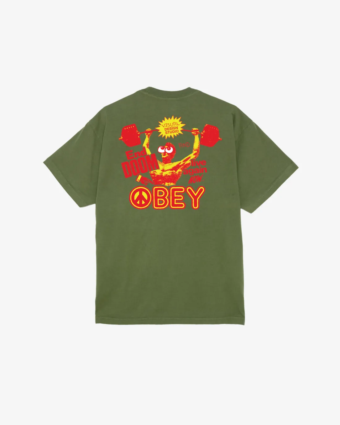 LIVE AGAIN NOW HEAVYWEIGHT T-SHIRT*OBEY Clothing Shop