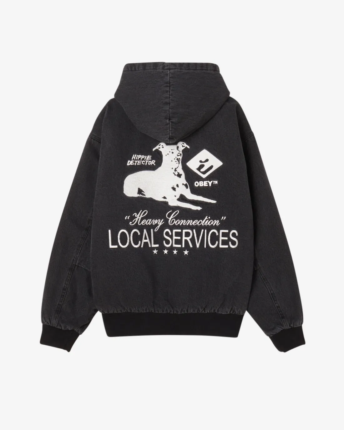 LOCAL SERVICE ZIP UP HOOD*OBEY Clothing Flash Sale