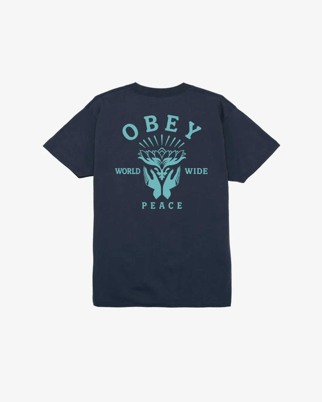 LOTUS WITH HANDS CLASSIC T-SHIRT*OBEY Clothing Best