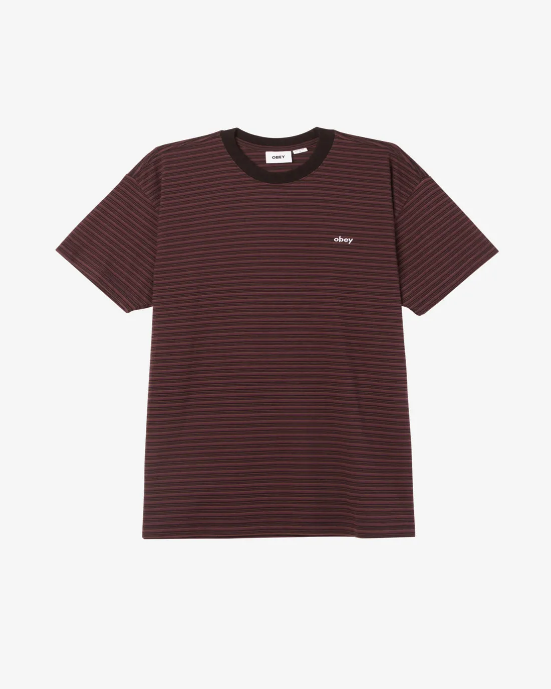 RELOCATED STRIPE T-SHIRT*OBEY Clothing Best