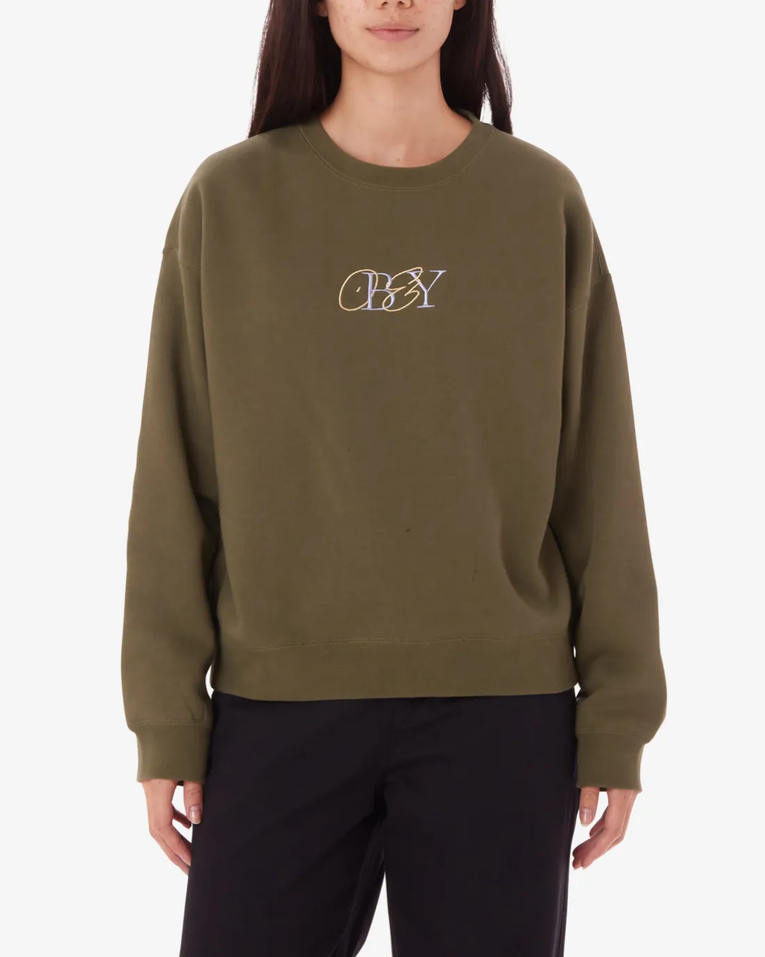 TYPE MIX CREWNECK*OBEY Clothing Sale