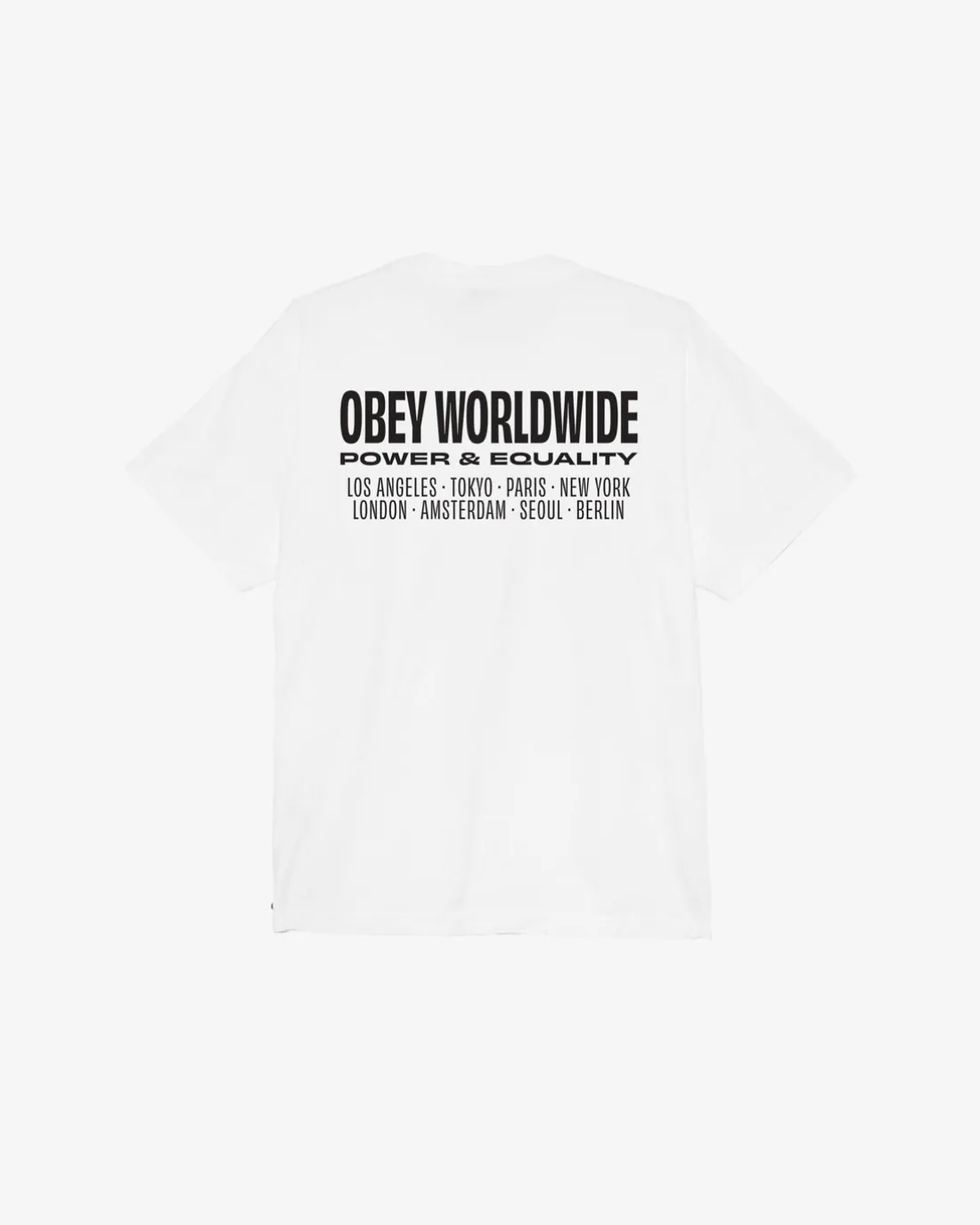 WORLDWIDE POWER & EQUALITY HEAVYWEIGHT T-SHIRT*OBEY Clothing Sale